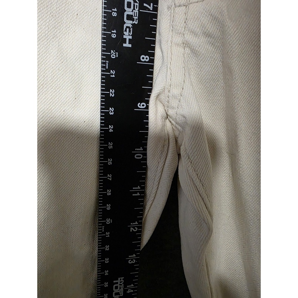 7 For All Mankind Jeans Women 30 Luxe Performance Slimmy Mid Rise Off Whit Cream - Picture 3 of 9